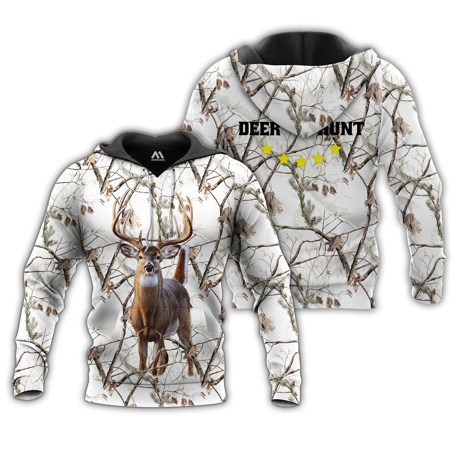 Deer Camo Hunting 3D All Over Print | Hoodie | Unisex | Full Size | Adult | Colorful | HT4613