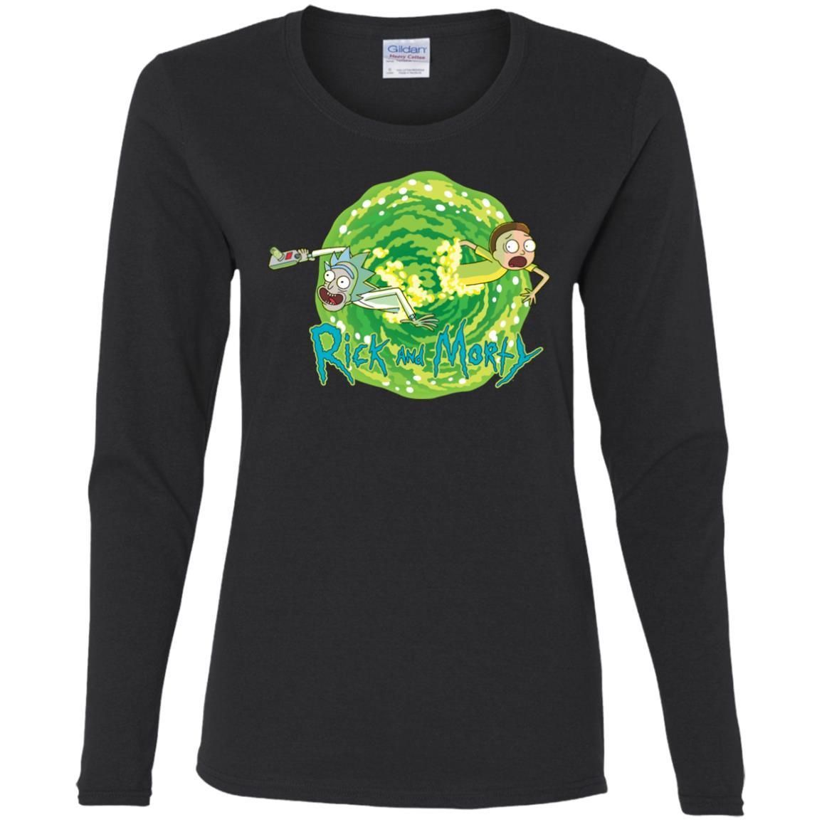 Rick And Morty Multidimensional Travel Women Long Sleeve Shirt