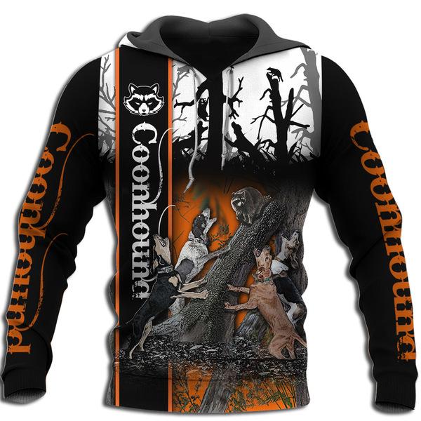 Coonhound Hunting 3D All Over Print | Hoodie | Unisex | Full Size | Adult | Colorful | HT4621