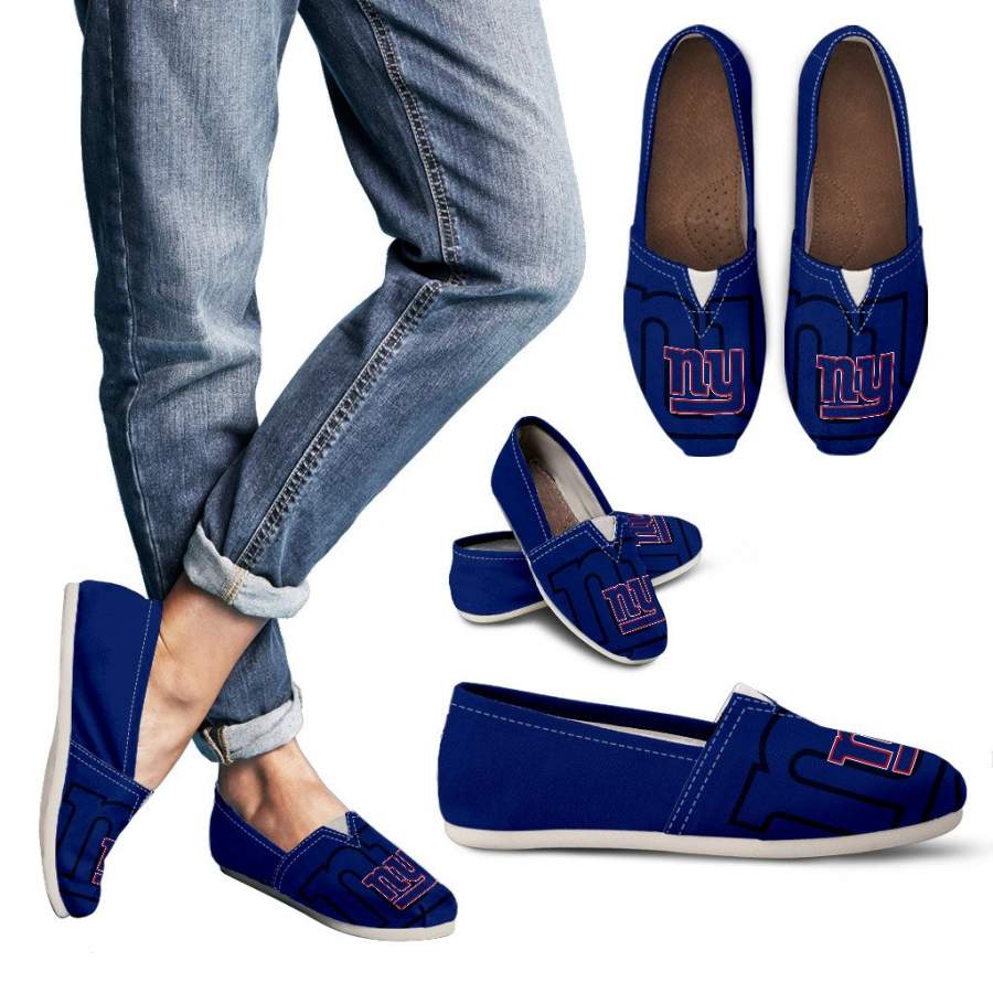 Enormous Logo Mix Tiny Logo Fantastic New York Giants Casual Shoes