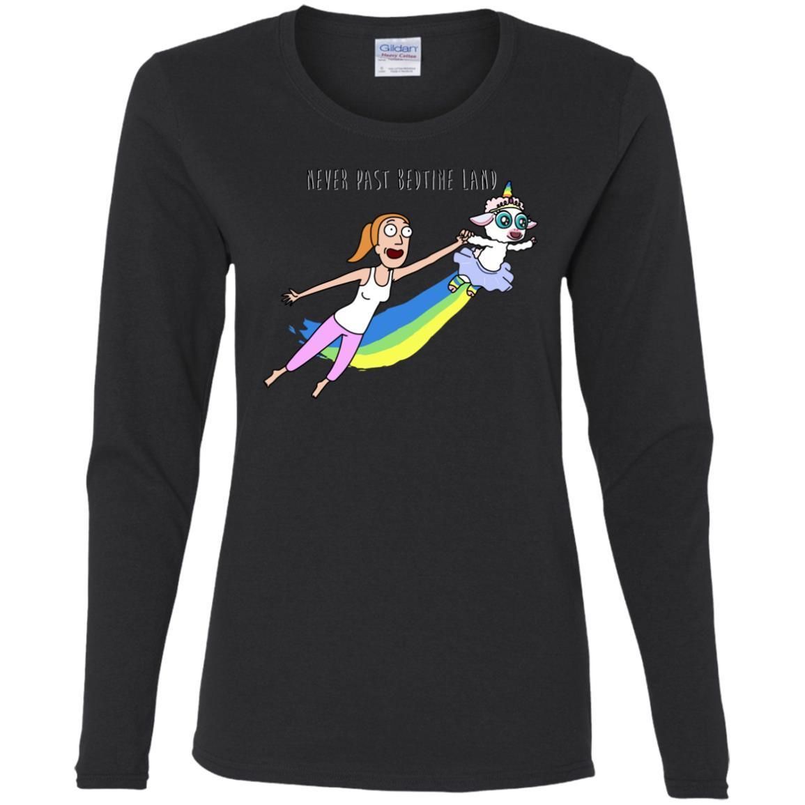 Rick And Morty Summer Never Past Bedtime Land Women Long Sleeve Shirt