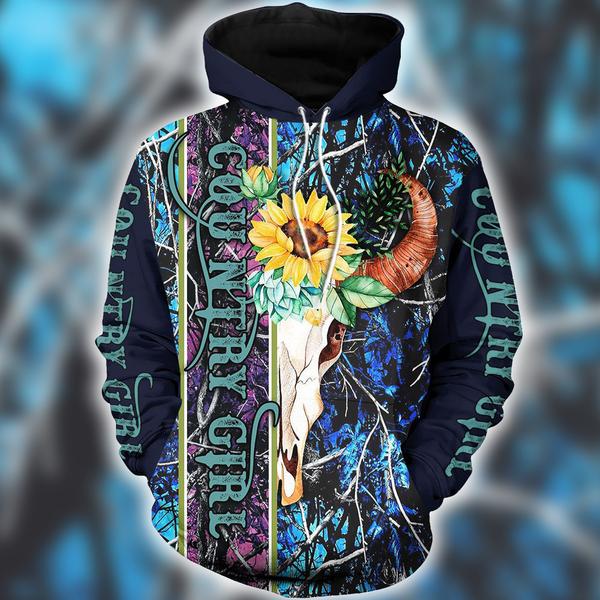 Country Girl Hunting 3D All Over Print | Hoodie | Unisex | Full Size | Adult | Colorful | HT4632