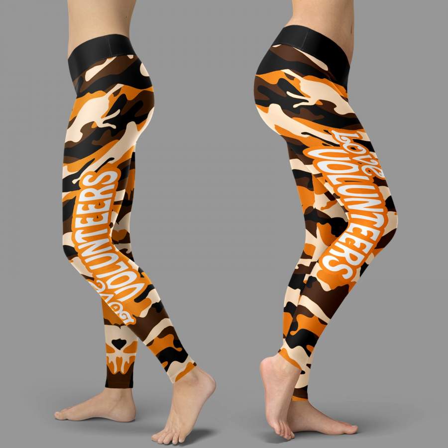 Camo Sporty Trending Fashion Fabulous Tennessee Volunteers Leggings