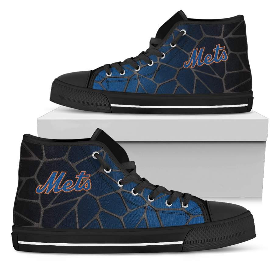 Colors Air Cushion New York Mets Gradient High Top Shoes