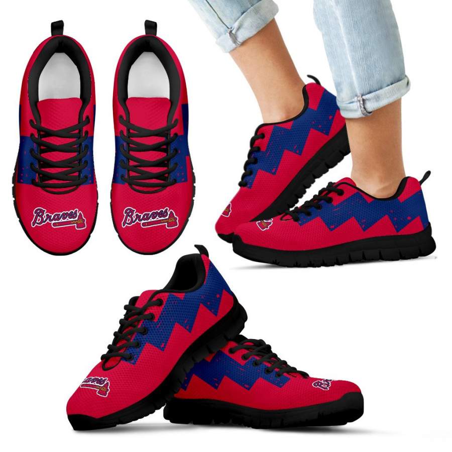 Dragon Flying Fancy Atlanta Braves Logo Sneakers