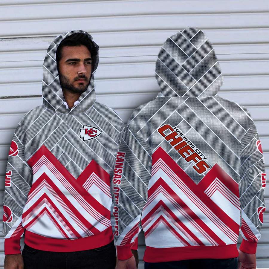 Black Cross Line?Kansas City Chiefs Hoodie