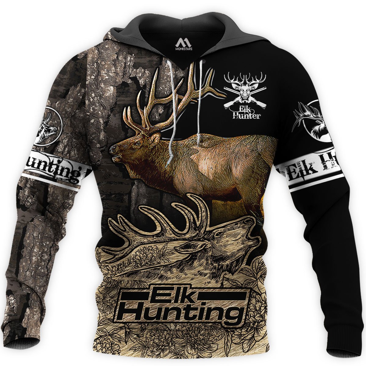 Deer Elk Hunting Art 3D All Over Print | Hoodie | Unisex | Full Size | Adult | Colorful | HT4657