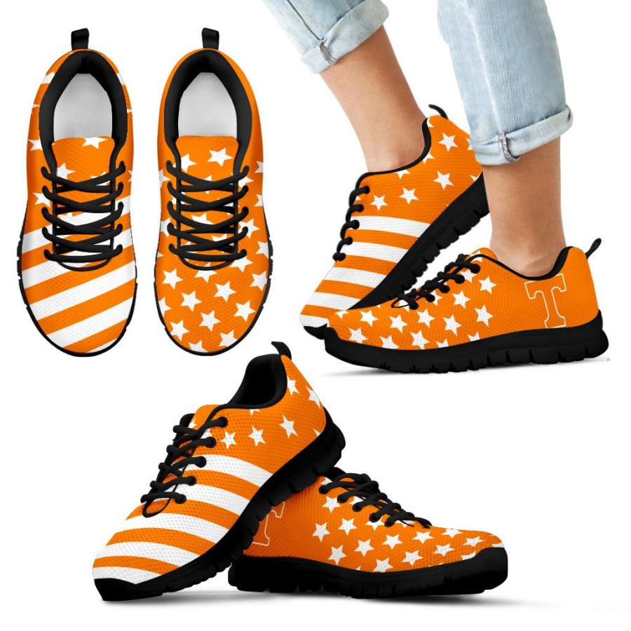 American Flag Full Stars Tennessee Volunteers Sneakers