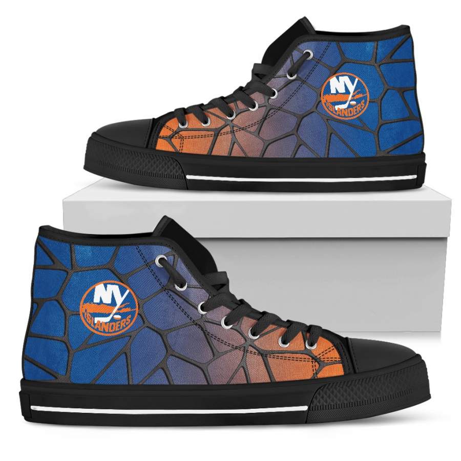 Colors Air Cushion New York Islanders Gradient High Top Shoes