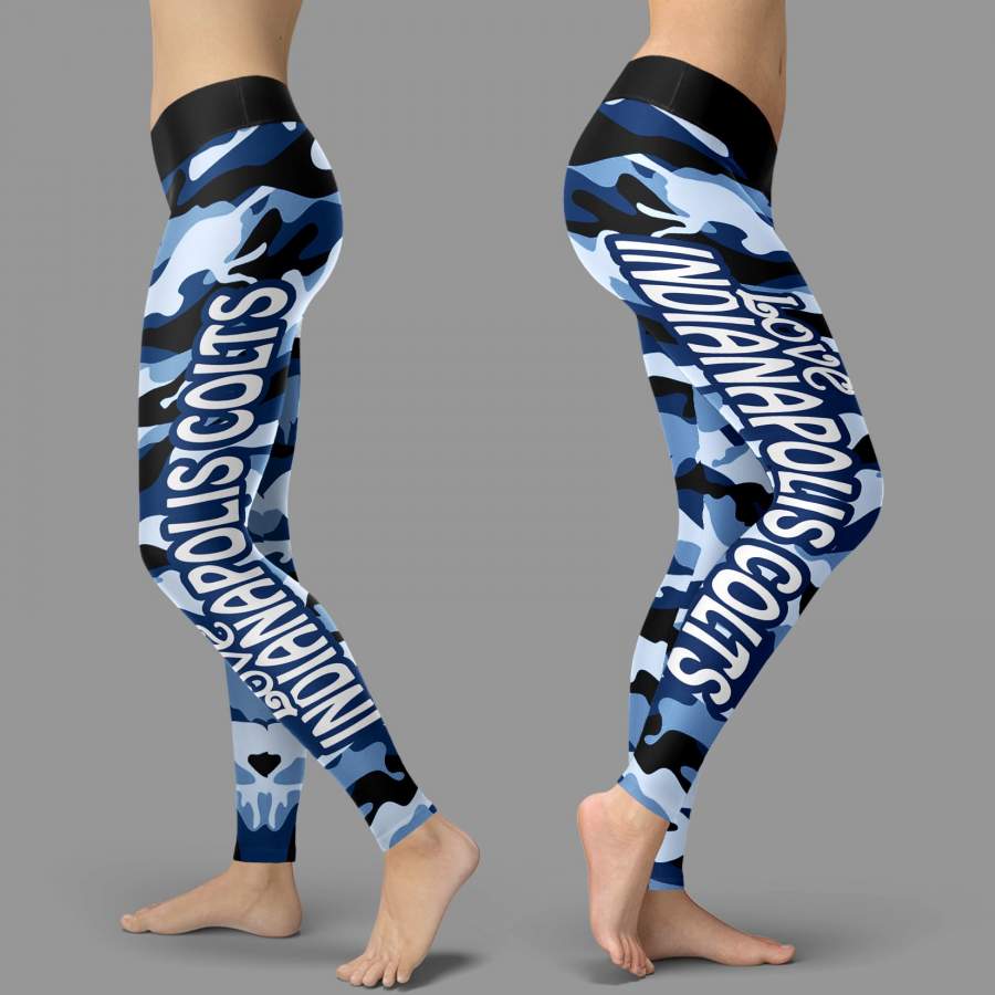 Camo Sporty Trending Fashion Fabulous Indianapolis Colts Leggings