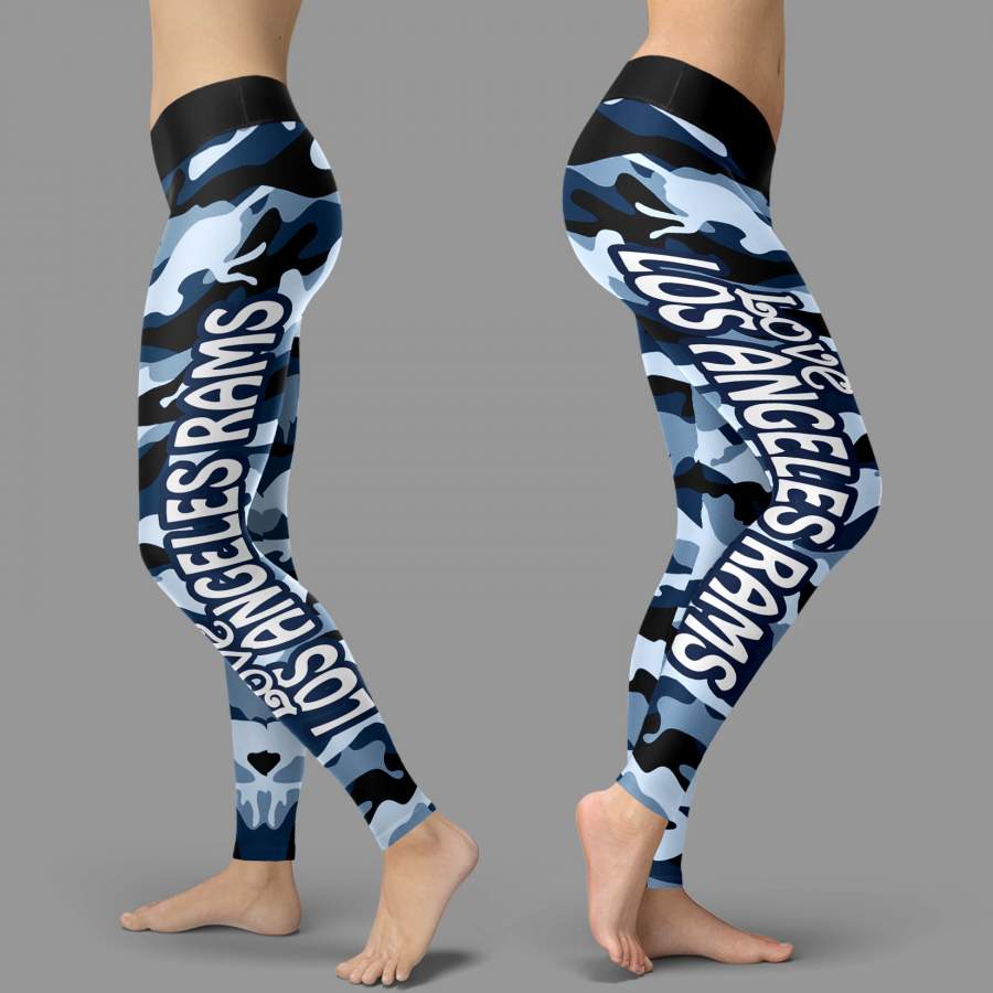 Camo Sporty Trending Fashion Fabulous Los Angeles Rams Leggings