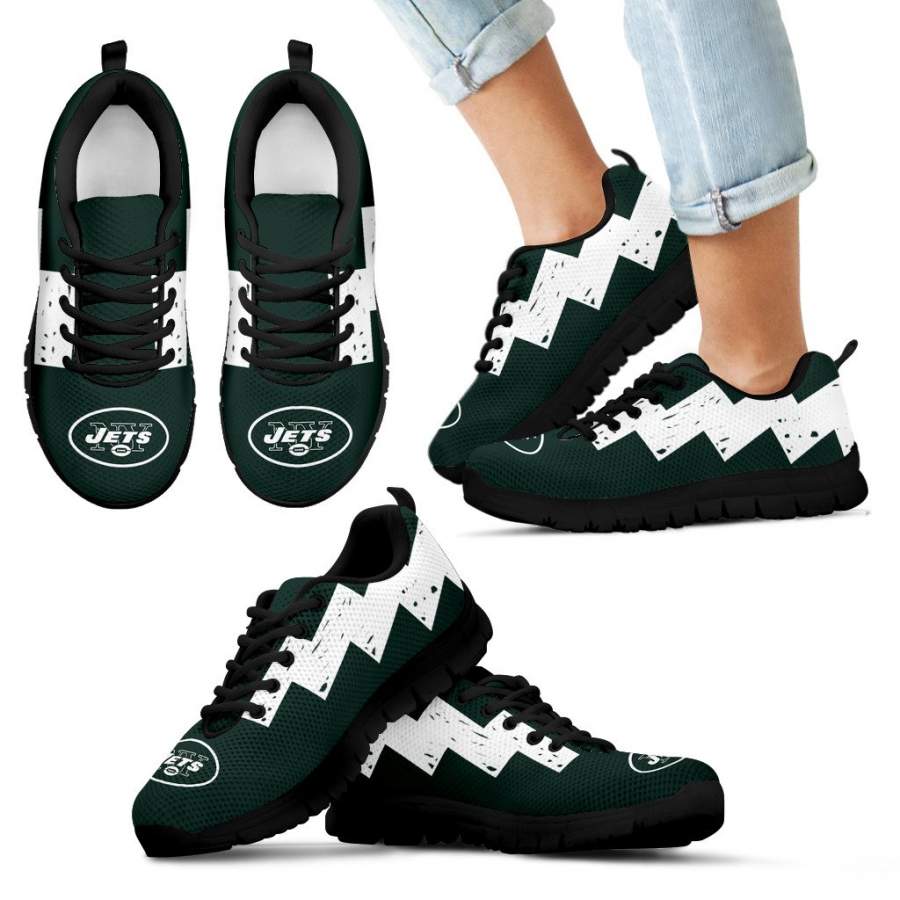 Dragon Flying Fancy New York Jets Logo Sneakers