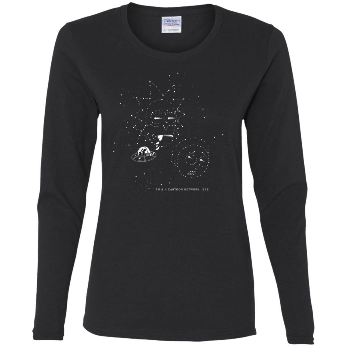 Rick And Morty Stars In The Sky Mug Women Long Sleeve Shirt