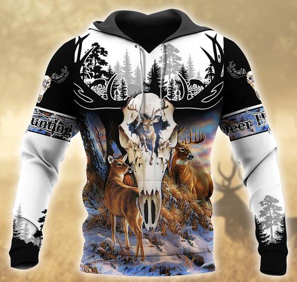 Cool Deer Hunting 3D All Over Print | Hoodie | Unisex | Full Size | Adult | Colorful | HT4713
