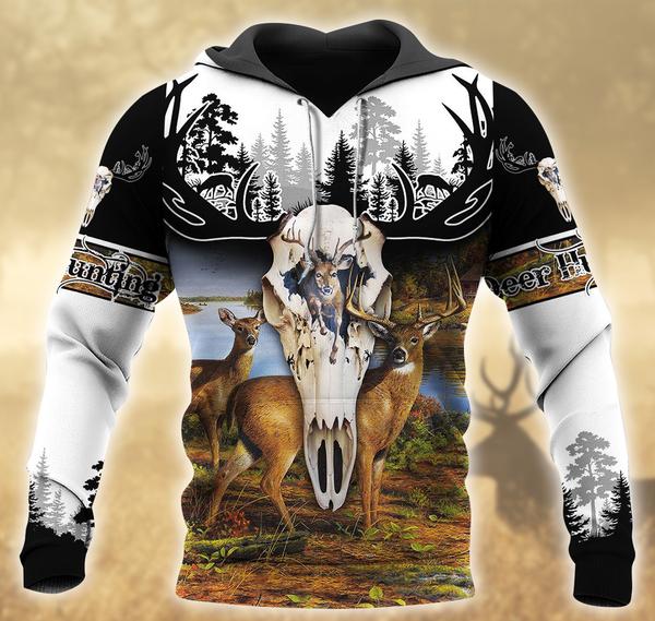 Cool Deer Hunting 3D All Over Print | Hoodie | Unisex | Full Size | Adult | Colorful | HT4712