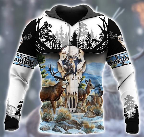 Cool Deer Hunting 3D All Over Print | Hoodie | Unisex | Full Size | Adult | Colorful | HT4711