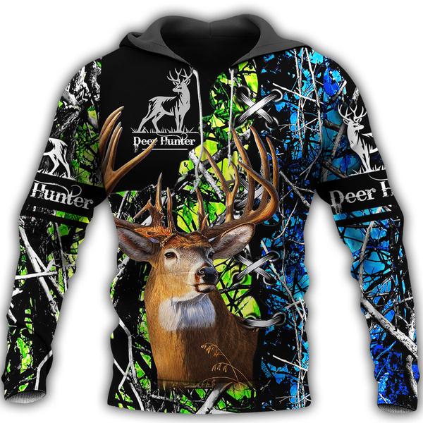 Deer Hunting 3D All Over Print | Hoodie | Unisex | Full Size | Adult | Colorful | HT4704