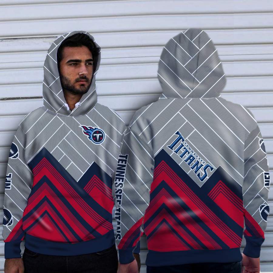 Black Cross Line?Tennessee Titans Hoodie