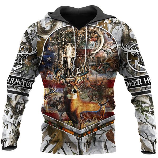 Deer Hunting 3D All Over Print | Hoodie | Unisex | Full Size | Adult | Colorful | HT4703