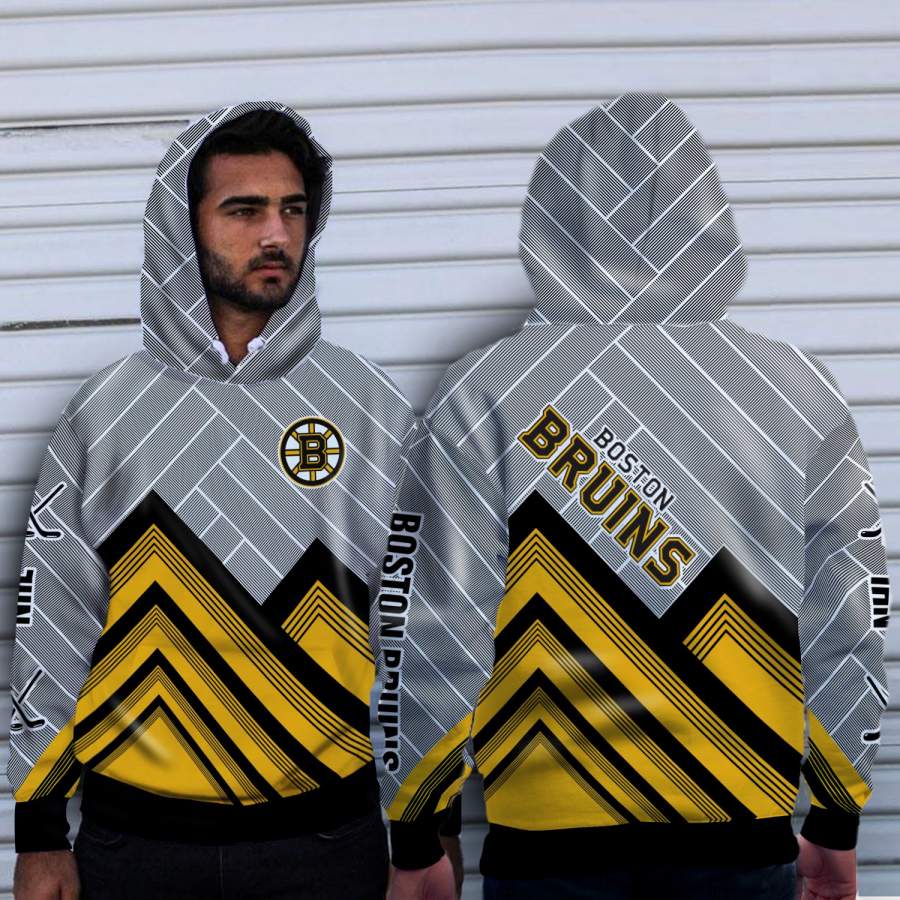 Black Cross Line?Boston Bruins Hoodie