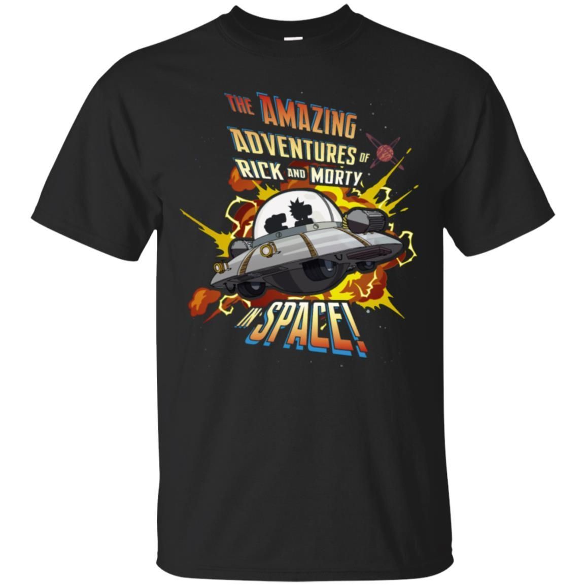 Rick And Morty Amazing Adventures In Space Men T-Shirt