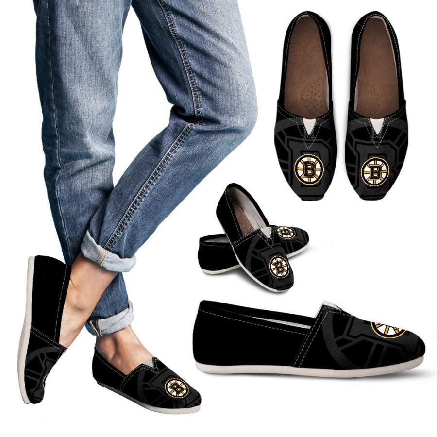 Enormous Logo Mix Tiny Logo Fantastic Boston Bruins Casual Shoes