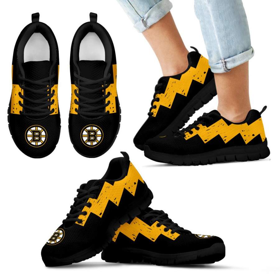 Dragon Flying Fancy Boston Bruins Logo Sneakers