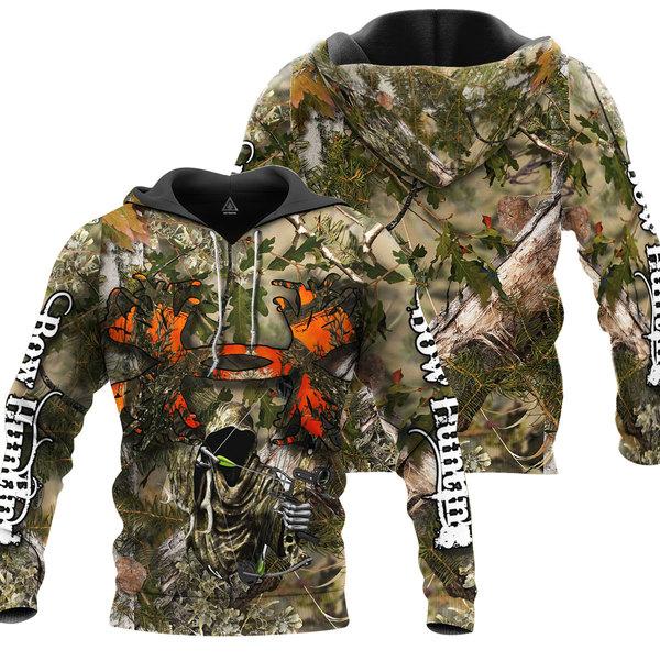 Bow Hunting Camo 3D All Over Print | Hoodie | Unisex | Full Size | Adult | Colorful | HT4783