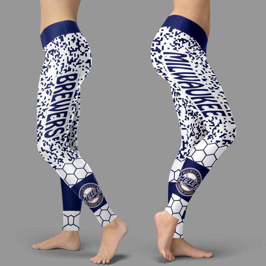 Incredible Patterns Luxury Nice Milwaukee Brewers Leggings