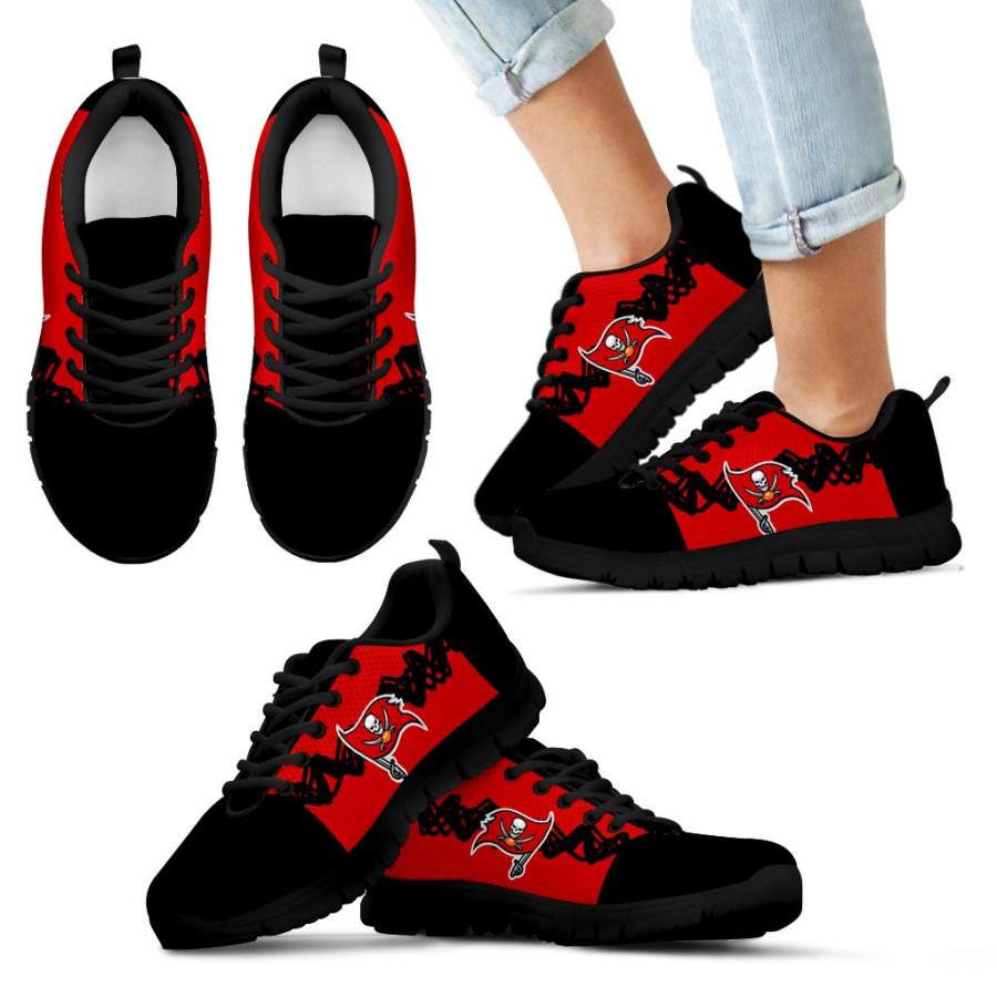 Doodle Line Amazing Tampa Bay Buccaneers Sneakers V2