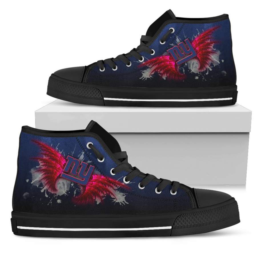 Angel Wings New York Giants High Top Shoes