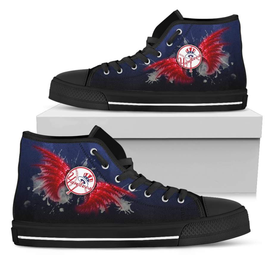 Angel Wings New York Yankees High Top Shoes