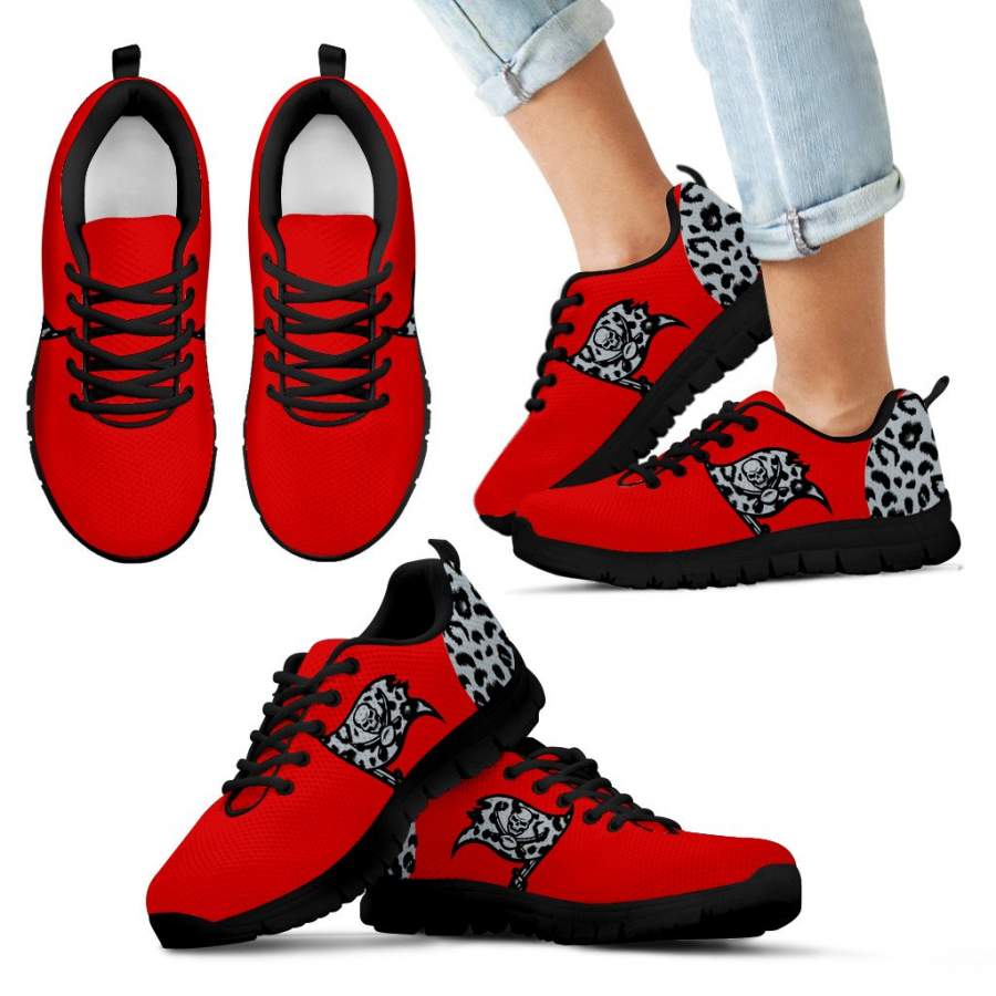 Cheetah Pattern Fabulous Tampa Bay Buccaneers Sneakers