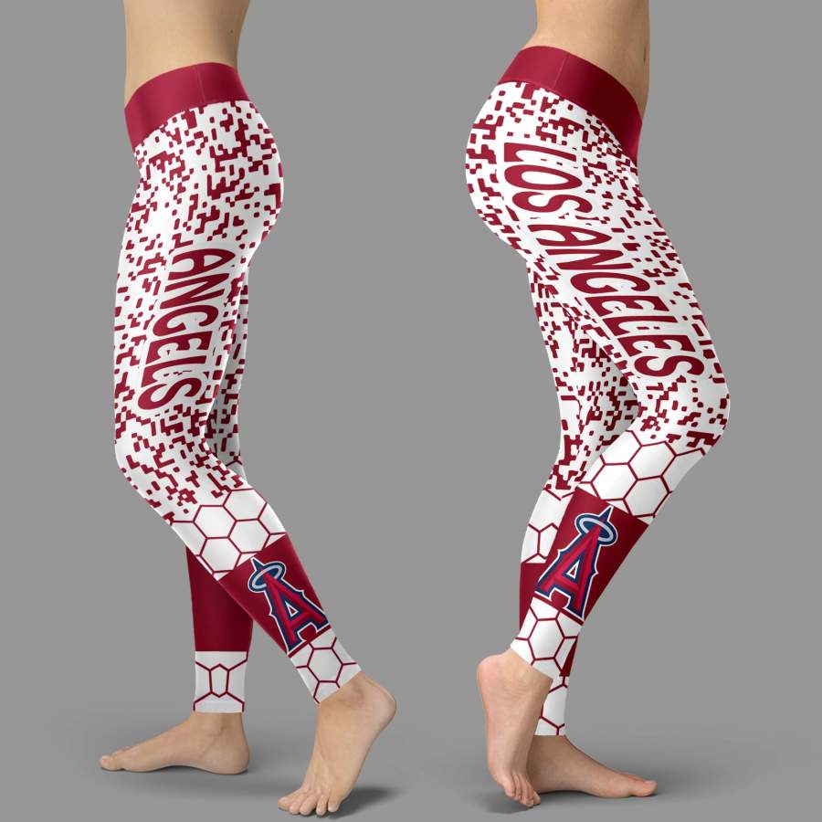 Incredible Patterns Luxury Nice Los Angeles Angels Leggings