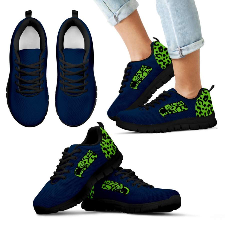 Cheetah Pattern Fabulous Seattle Seahawks Sneakers