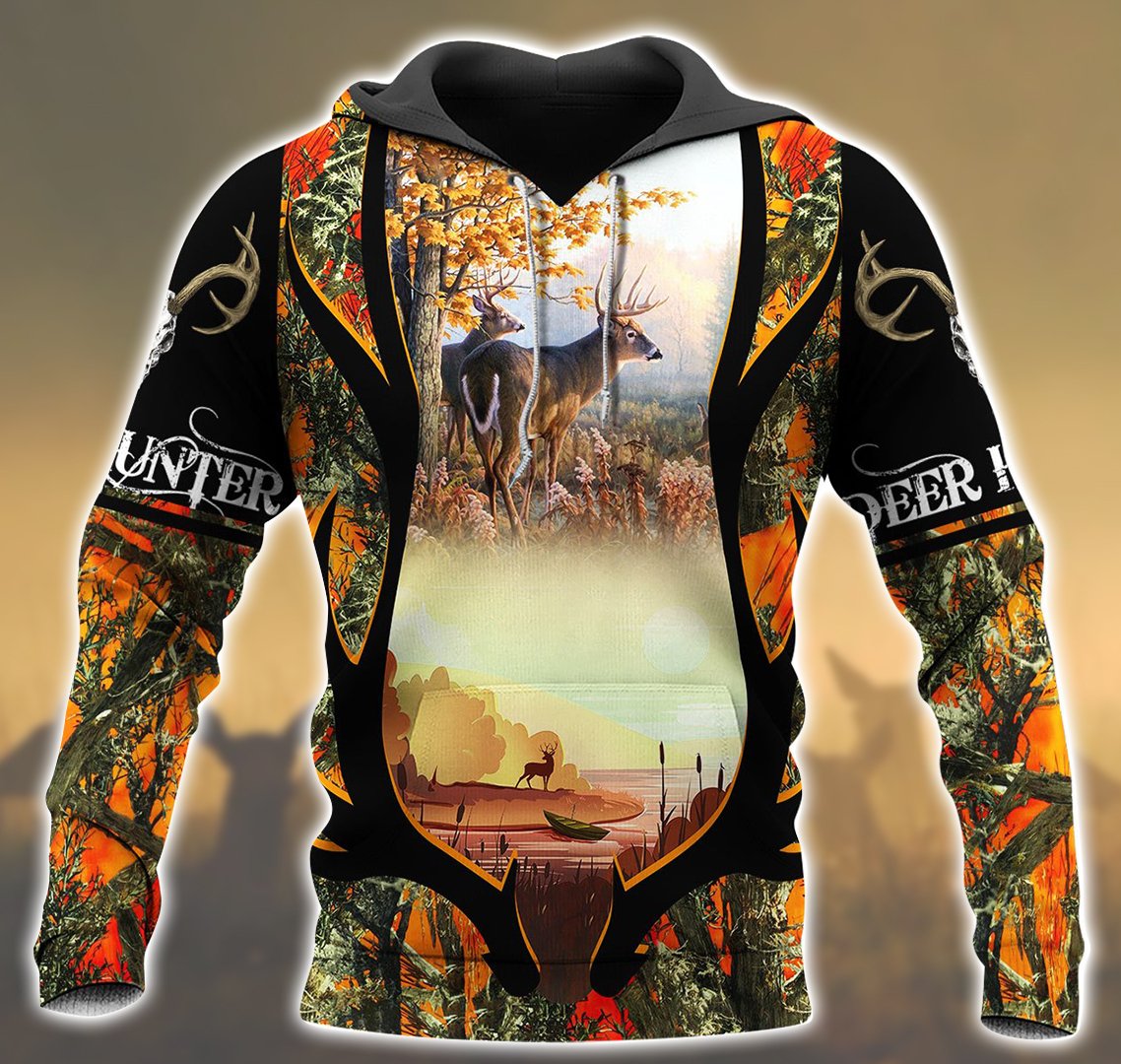 Deer Hunting Loop Huntbeus 3D All Over Print | Hoodie | Unisex | Full Size | Adult | Colorful | HT4853