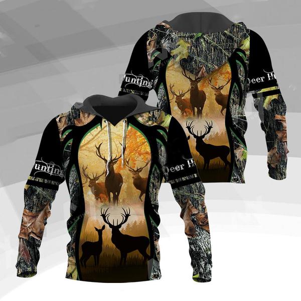 Deer Hunting Loop 3D All Over Print | Hoodie | Unisex | Full Size | Adult | Colorful | HT4854