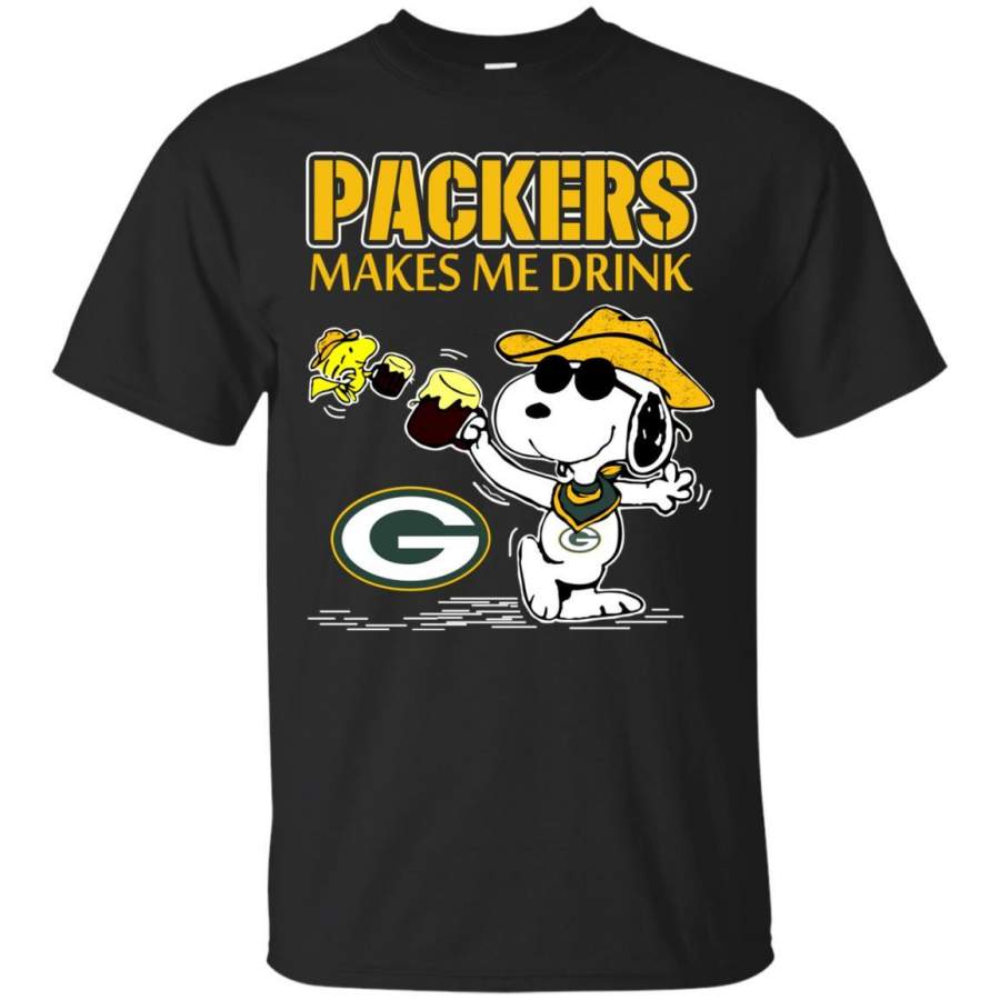 Green Bay Packers Make Me Drinks T Shirts