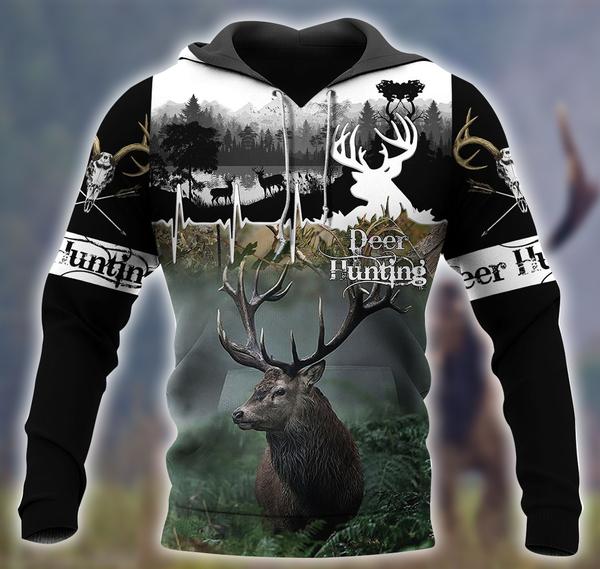 Deer Hunting 3D All Over Print | Hoodie | Unisex | Full Size | Adult | Colorful | HT4862