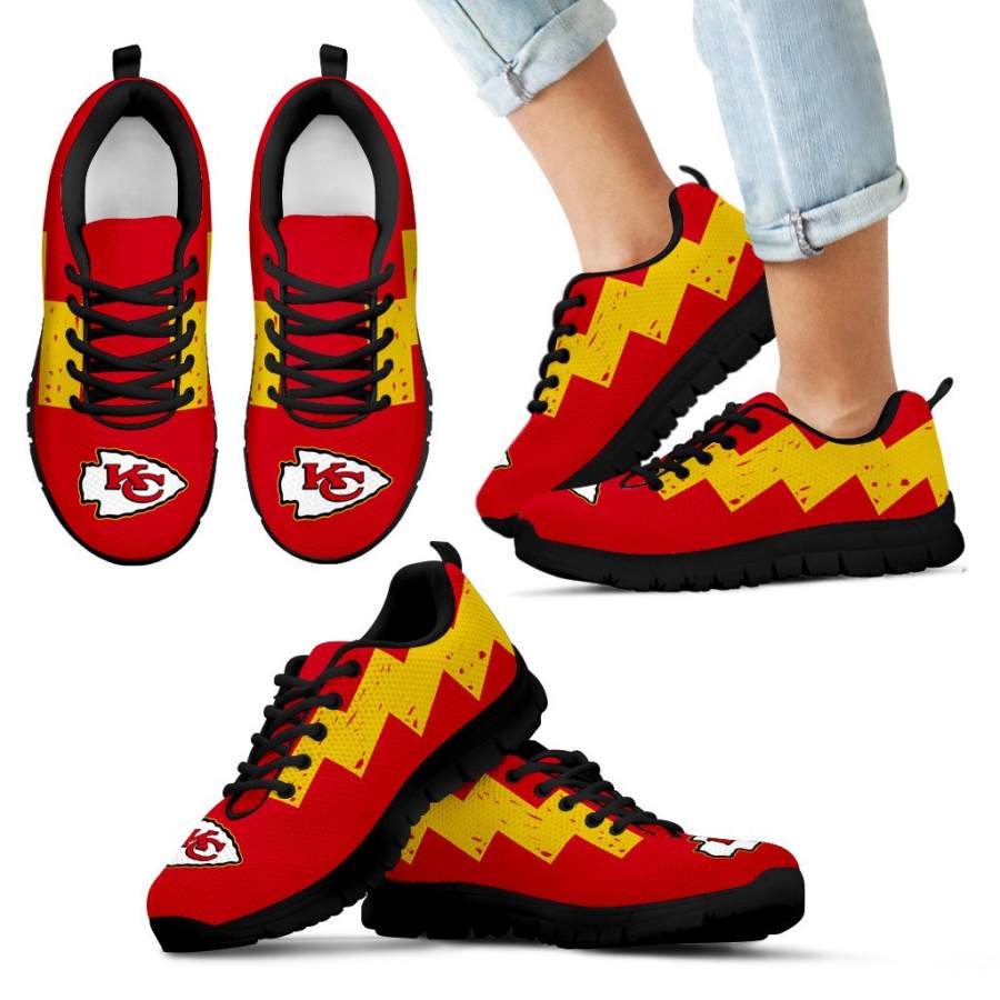 Dragon Flying Fancy Kansas City Chiefs Logo Sneakers