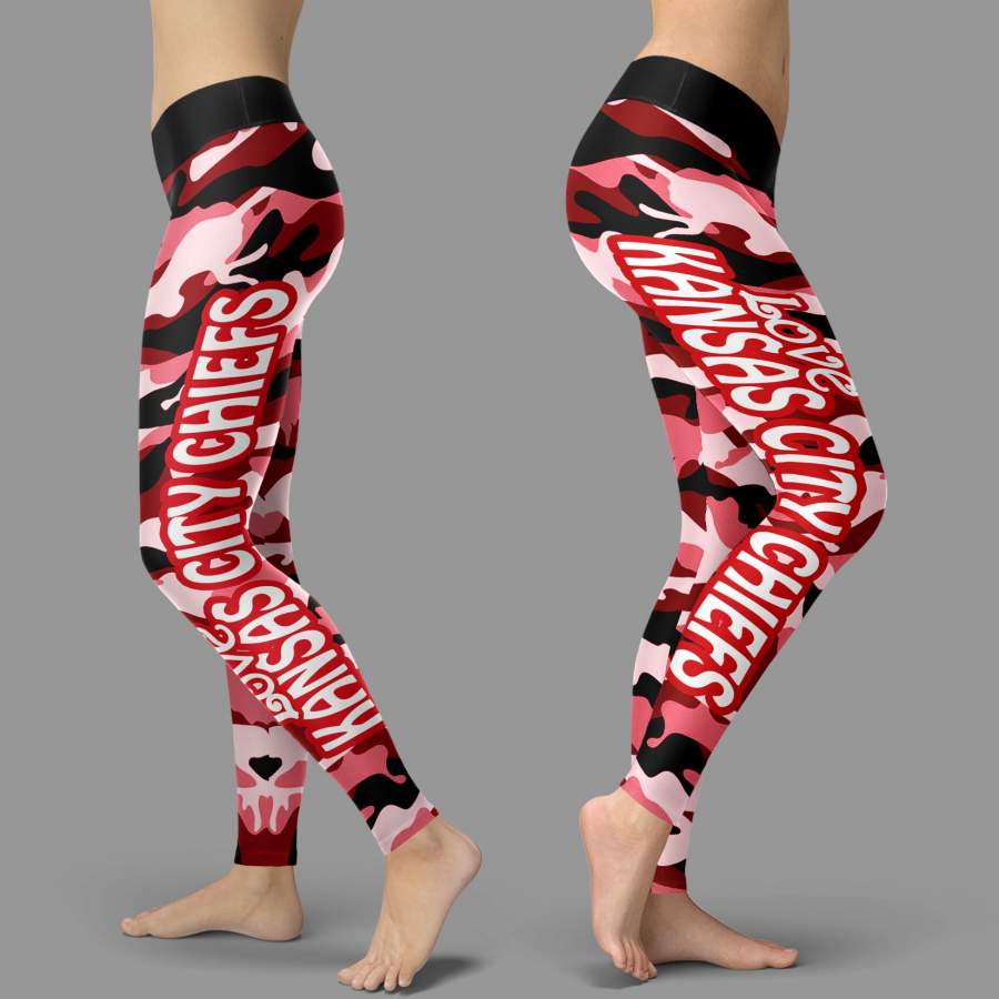 Camo Sporty Trending Fashion Fabulous Kansas City Chiefs Leggings