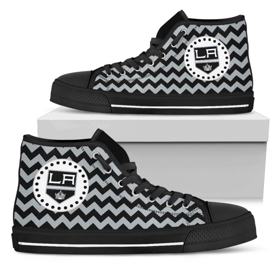 Chevron Broncos Los Angeles Kings High Top Shoes