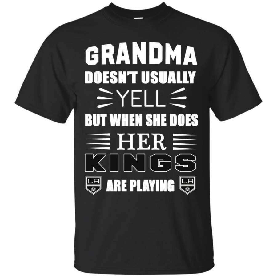 Grandma Doesn’t Usually Yell Los Angeles Kings T Shirts