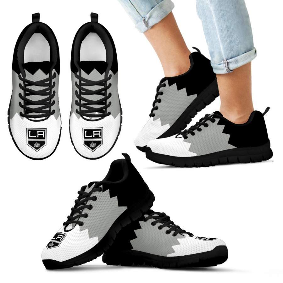 Incredible Line Zig Zag Disorder Beautiful Los Angeles Kings Sneakers