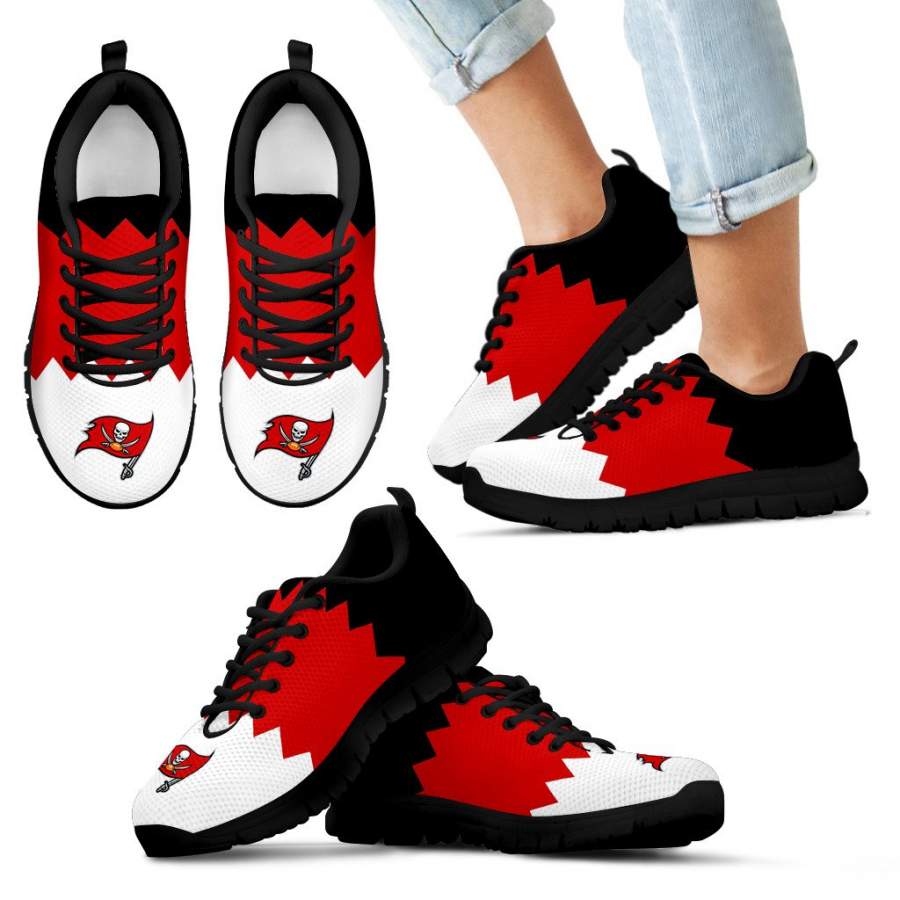 Incredible Line Zig Zag Disorder Beautiful Tampa Bay Buccaneers Sneakers