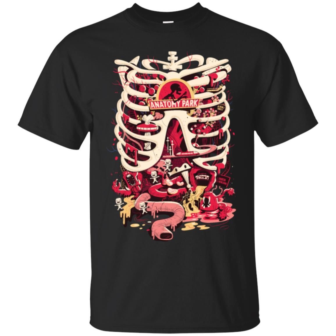 Rick And Morty Anatomy Park Skeleton Men T-Shirt