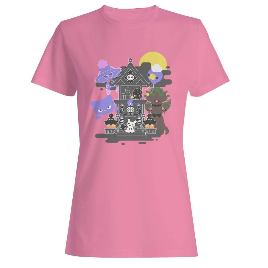 House Of Ghost Pokemon Trevenant Pumpkaboo Chandelure Woman’s T-Shirt