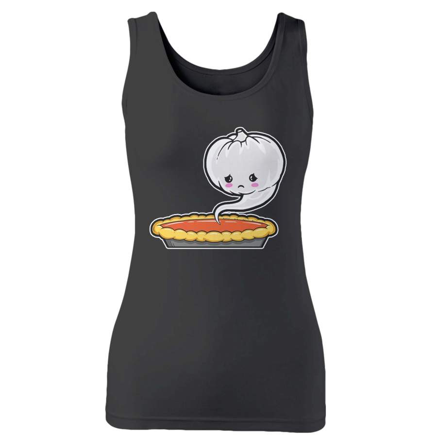 Cute Pumpkin Pie Pumpkin Ghost Halloween Woman’s Tank Top