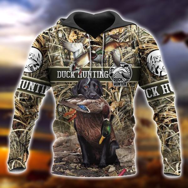 Duck Hunting Camo 3D All Over Print | Hoodie | Unisex | Full Size | Adult | Colorful | HT4900