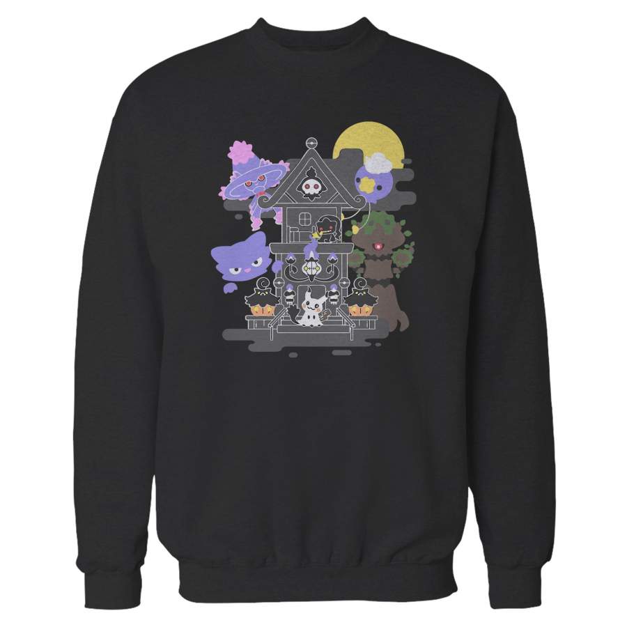 House Of Ghost Pokemon Trevenant Pumpkaboo Chandelure Sweatshirt